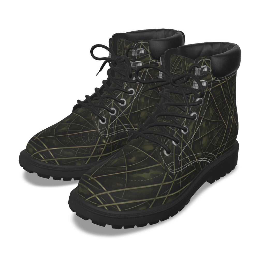 All-Over Print Men's Short Boots