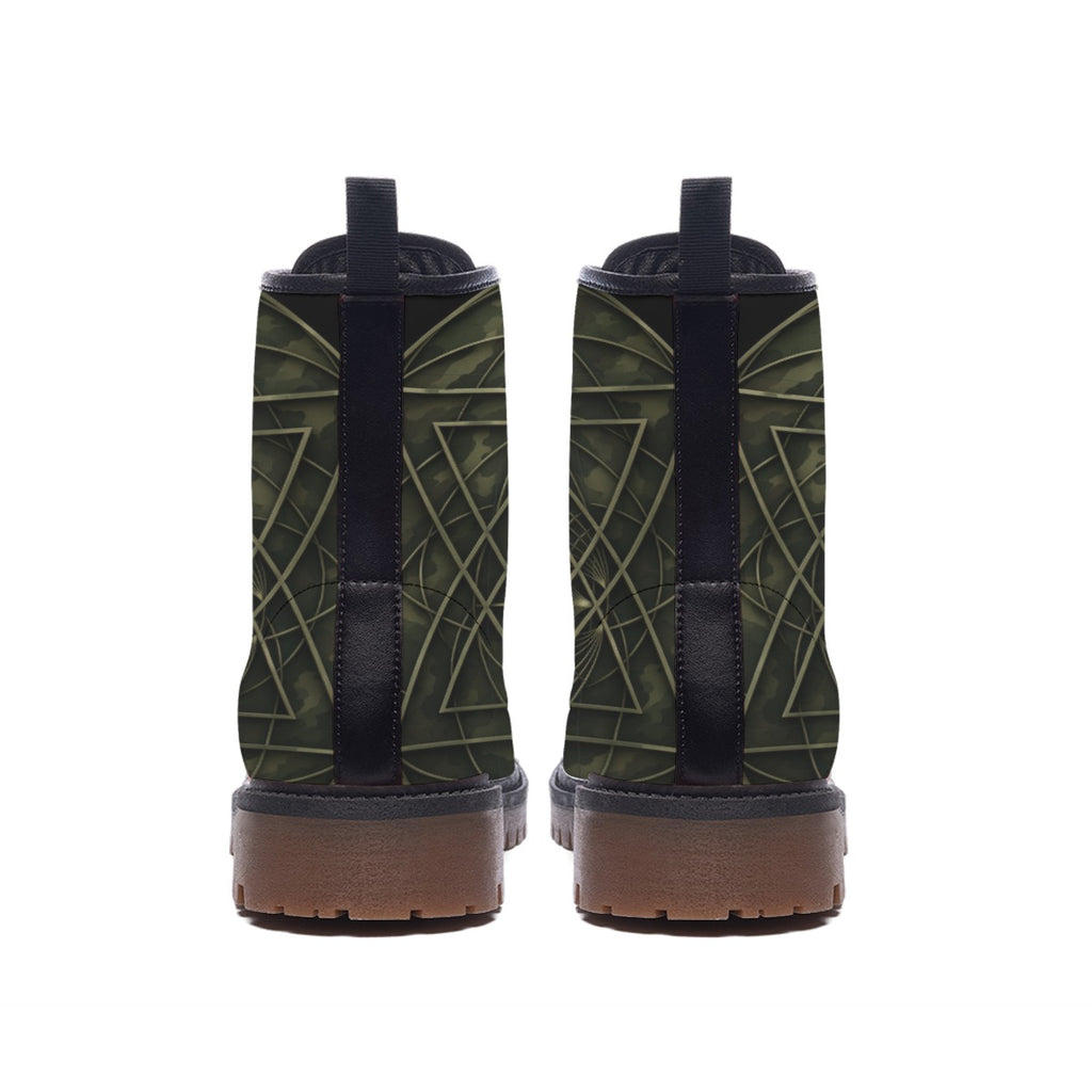All-Over Print Men's Martin Short Boots