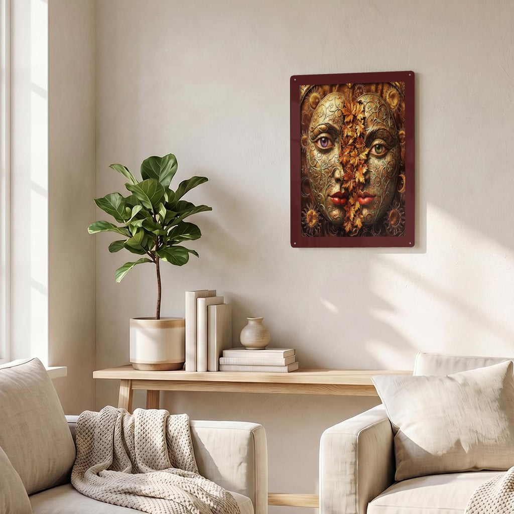 Thickened Rectangular Iron Wall Painting Printed in Canada