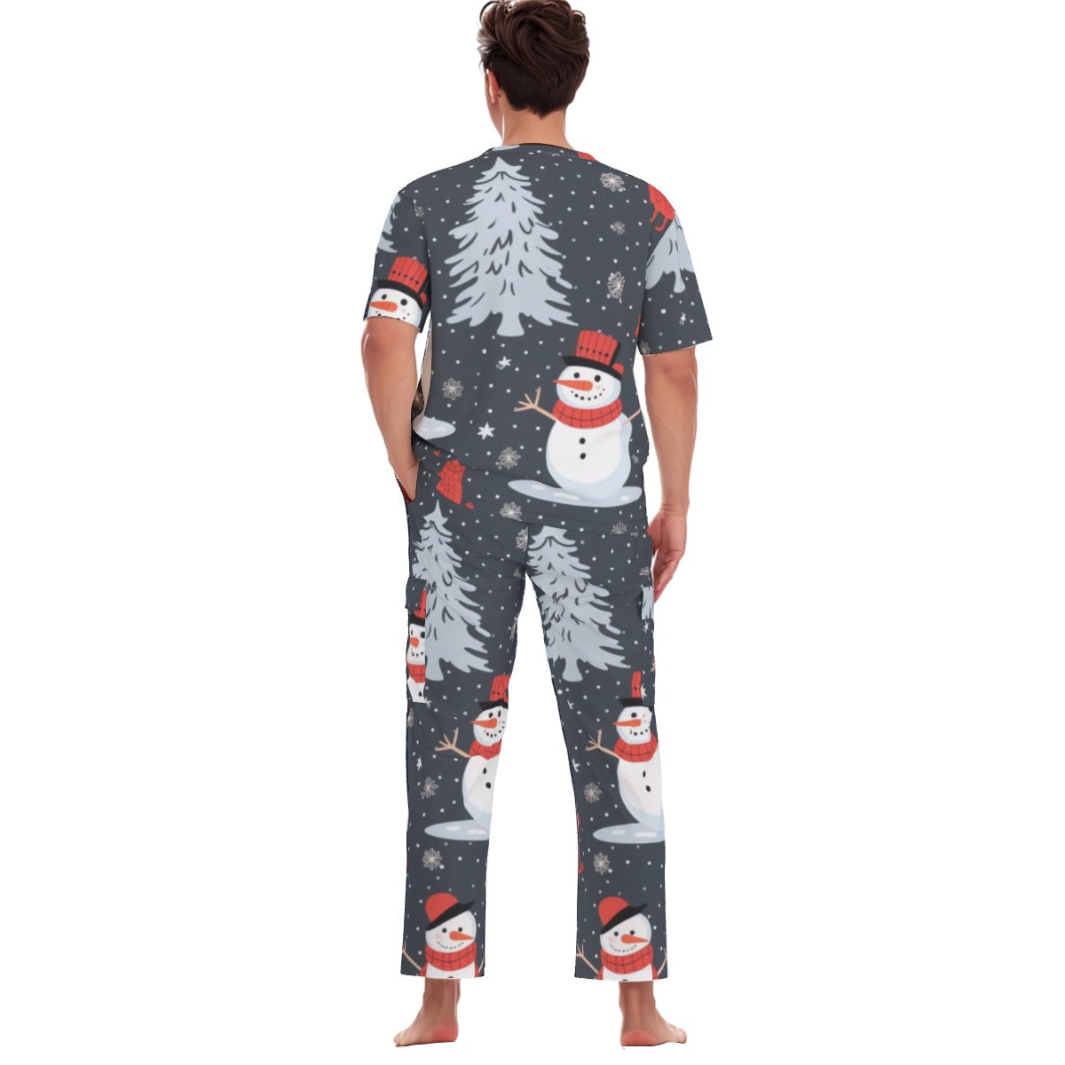 All-Over Print Unisex Scrub Set With Six Pocket