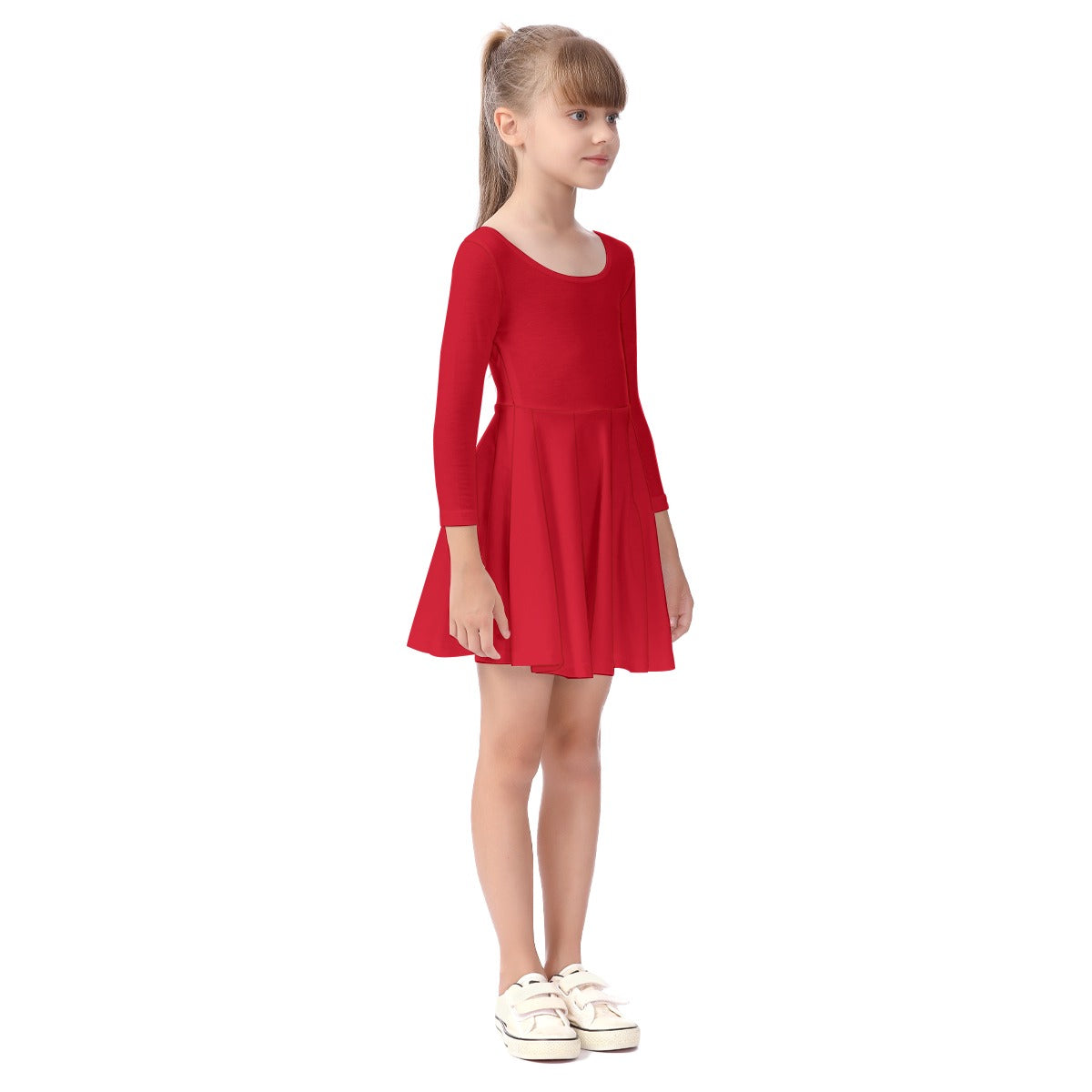 All-Over Print Kid's Long Sleeve Dress
