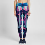 Completo felpa con cappuccio da donna stretch con stampa all-over