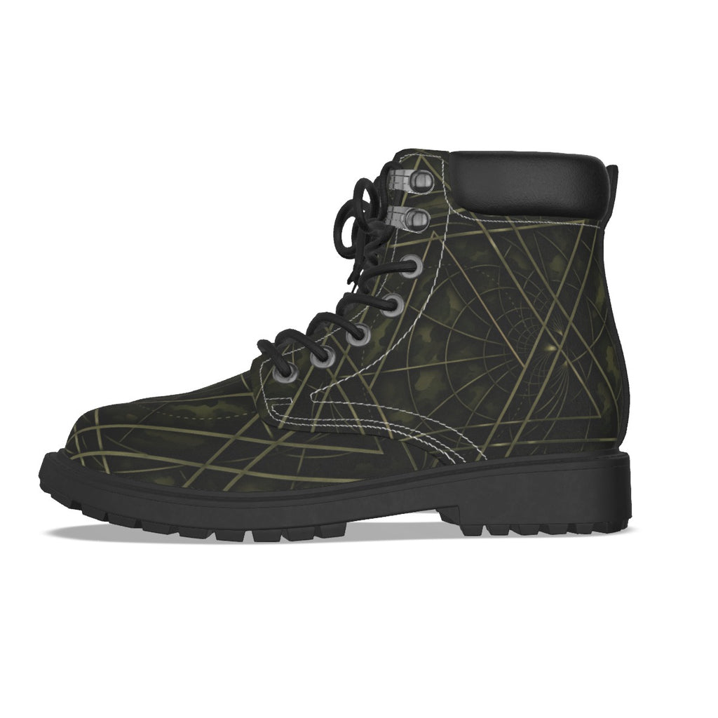 All-Over Print Men's Short Boots