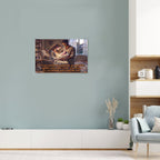 Bible Quote Mother, Father and Child Framed Single-Piece Mural Printed in USA 3:2