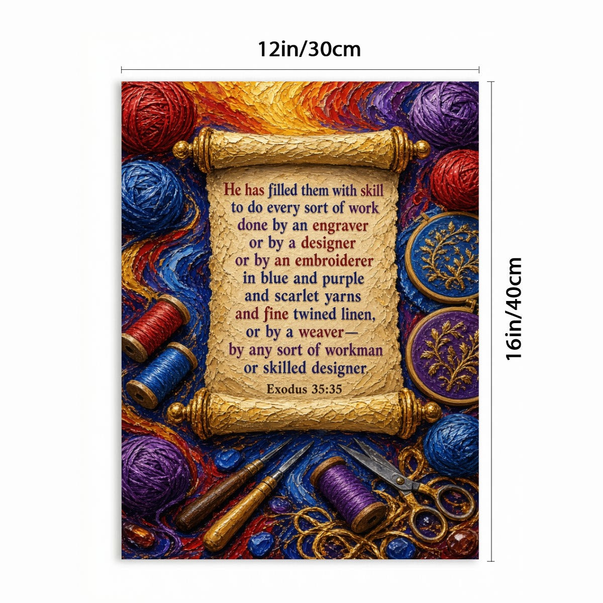 Vertical Framed Canvas Wall Art Printed in Canada