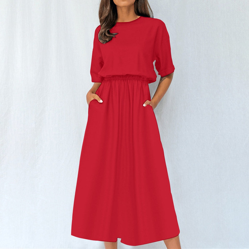 All-Over Print Women's Elastic Waist Dress