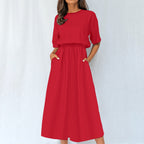 All-Over Print Women's Elastic Waist Dress