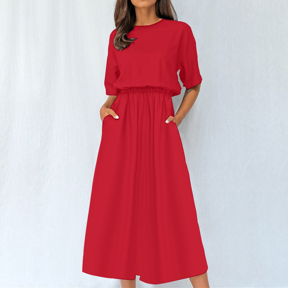 All-Over Print Women's Elastic Waist Dress
