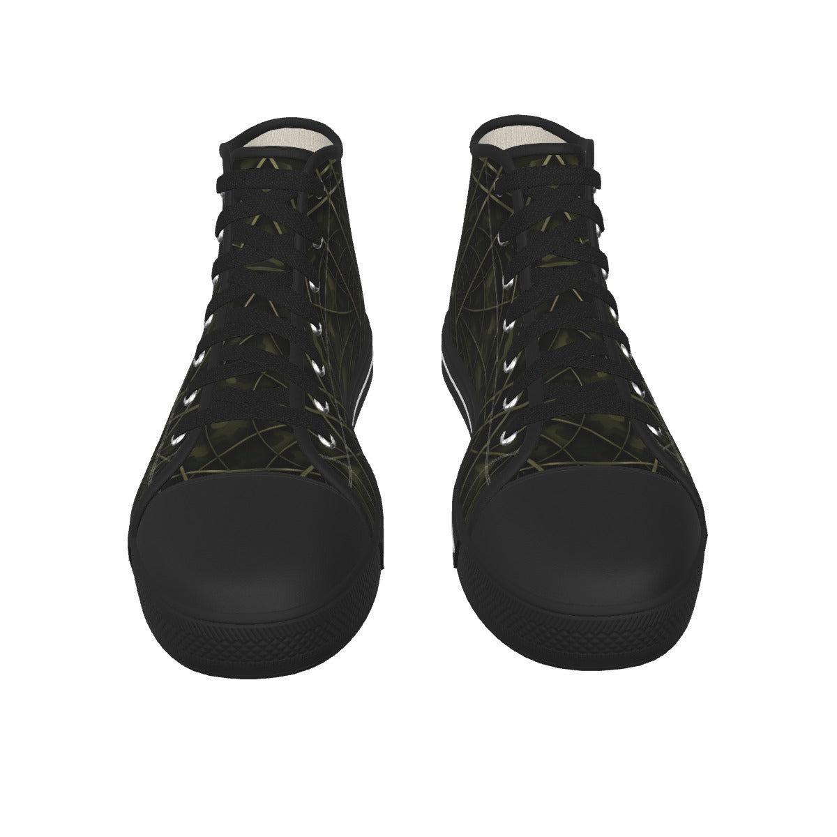 Men's Black Sole Canvas Shoes