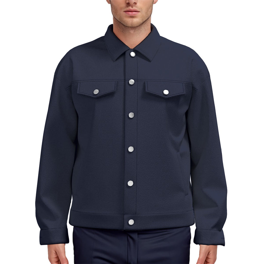 Giacca unisex con stampa all-over e revers | Cotone 245 g/m²