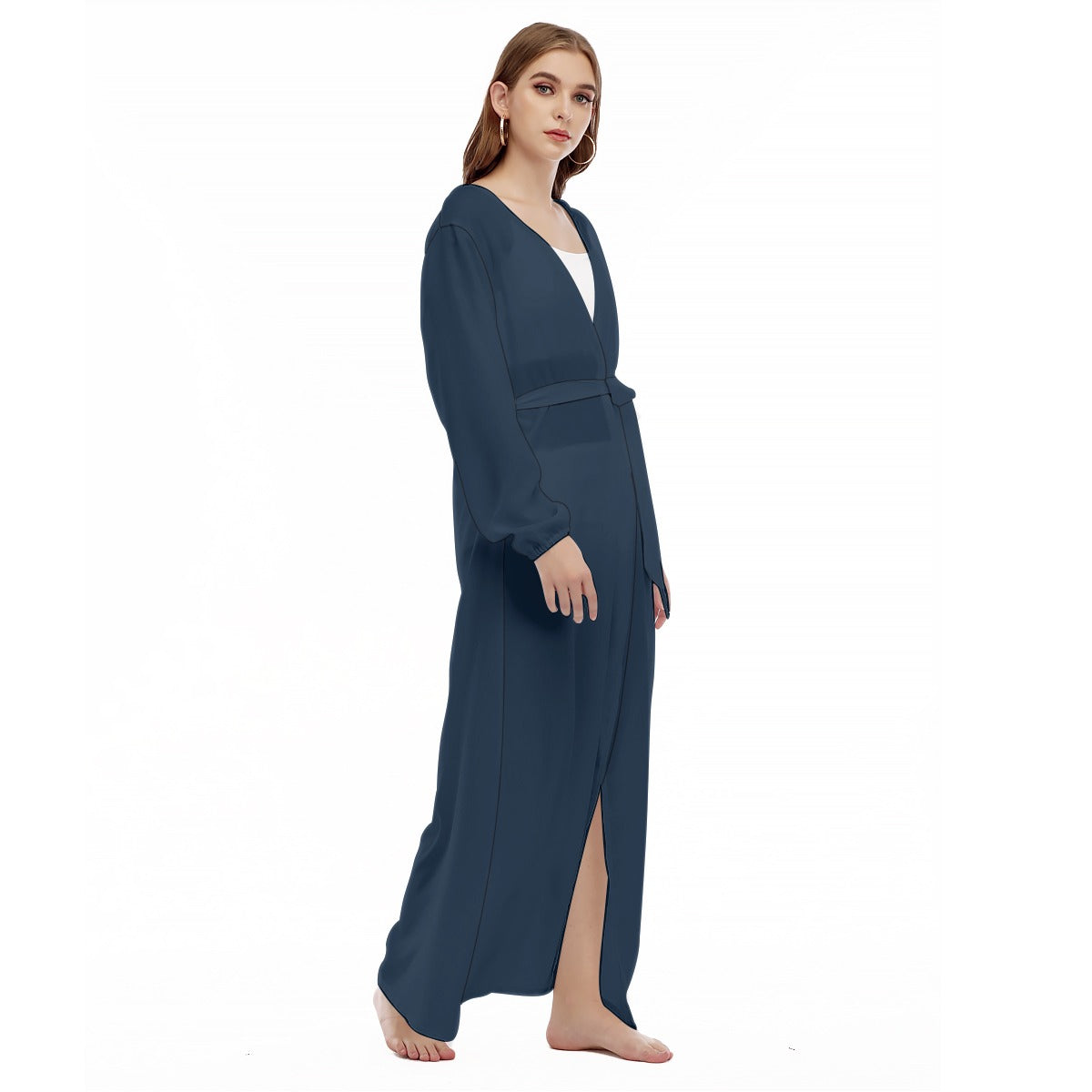 All-Over Print Women's Beach Long Coat