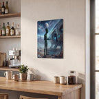 Alien Thickened Rectangular Iron Wall Painting Printed in Canada
