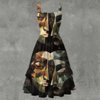 All-Over Print Women’s Ruffle Hem Dress