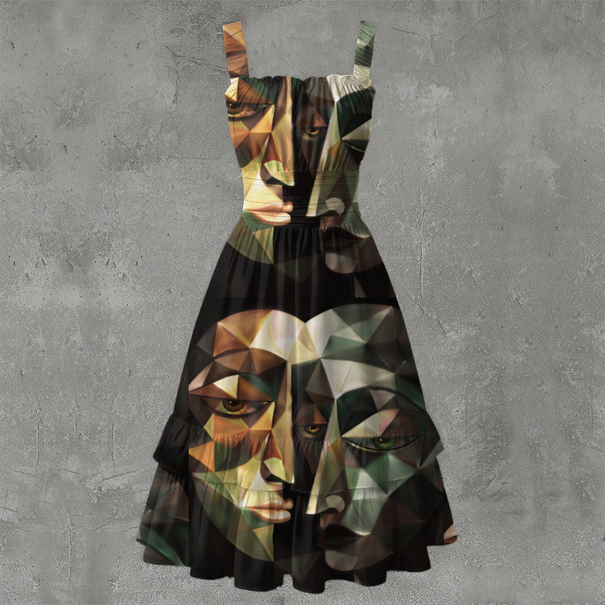 All-Over Print Women’s Ruffle Hem Dress