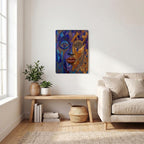 Thickened Rectangular Iron Wall Painting Printed in Canada