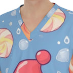 All-Over Print Unisex Scrub Set With Six Pocket