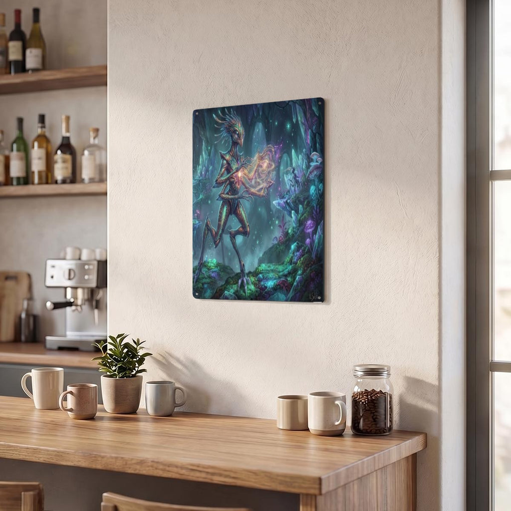 Alien Thickened Rectangular Iron Wall Painting Printed in Canada