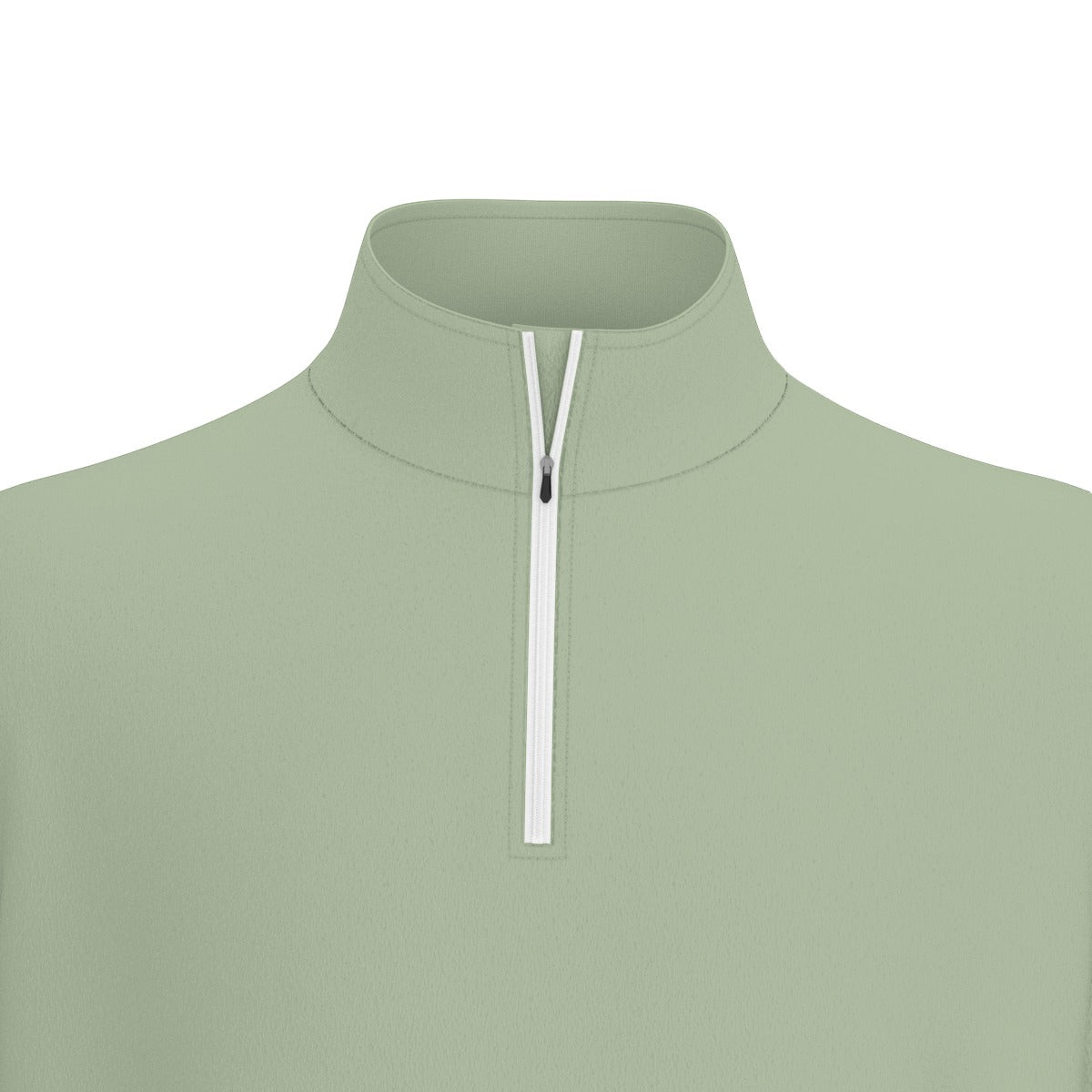 All-Over Print Men's Sports Collar Jersey With Long Sleeve