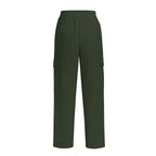Pantaloni cargo da donna con stampa all-over