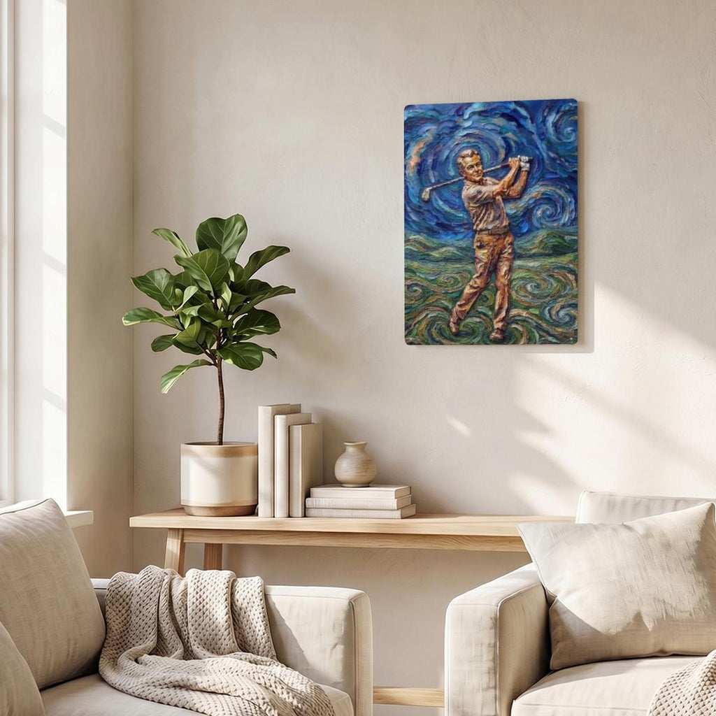 Thickened Rectangular Iron Wall Painting Printed in Canada