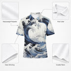 All-Over Print Men's Heavyweight Polyester Polo Shirt|210GSM