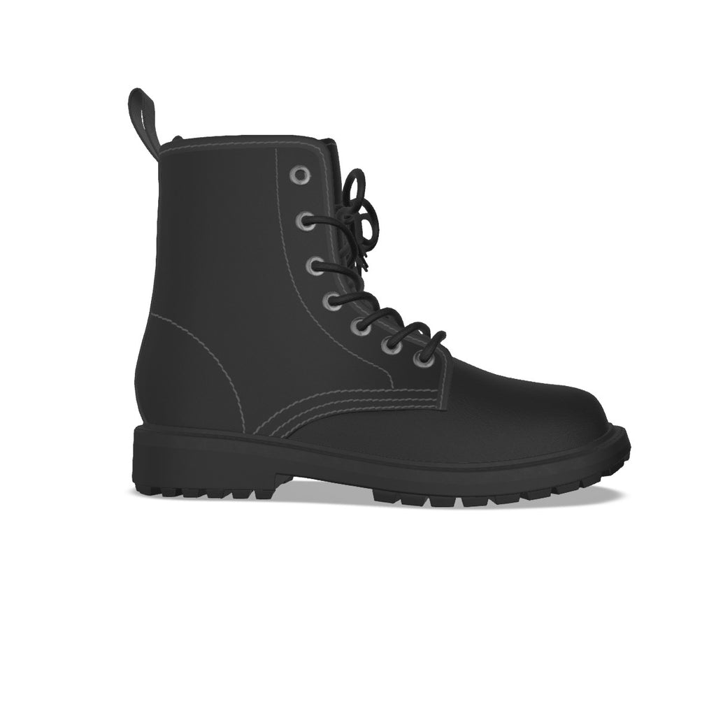 All-Over Print Women's Martin Short Boots With Black Bottom