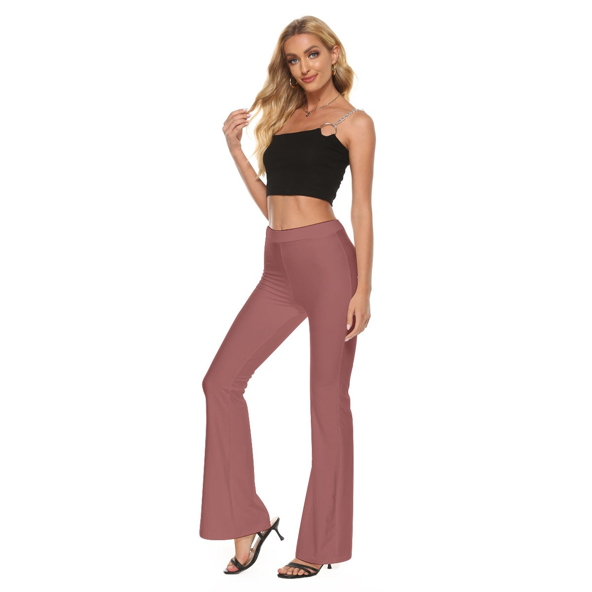 All-Over Print Women's High Elastic Flare Pants