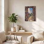 Light Through An Open Door Thickened Rectangular Iron Wall Painting