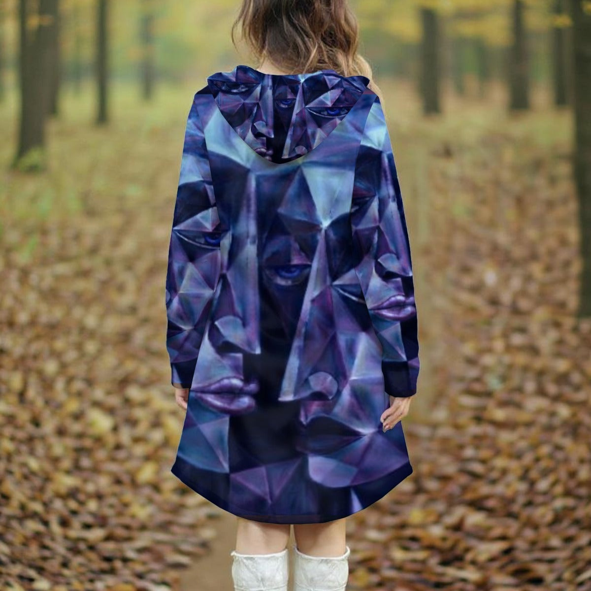 All-Over Print Women's Longline Hoodie Dress