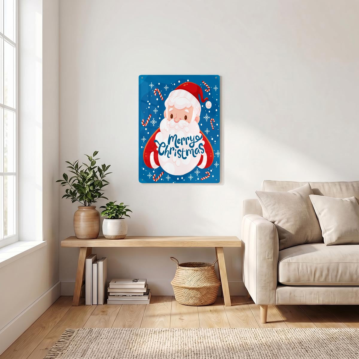 Thickened Rectangular Iron Wall Painting Printed in Canada