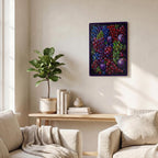 Thickened Rectangular Iron Wall Painting Printed in Canada