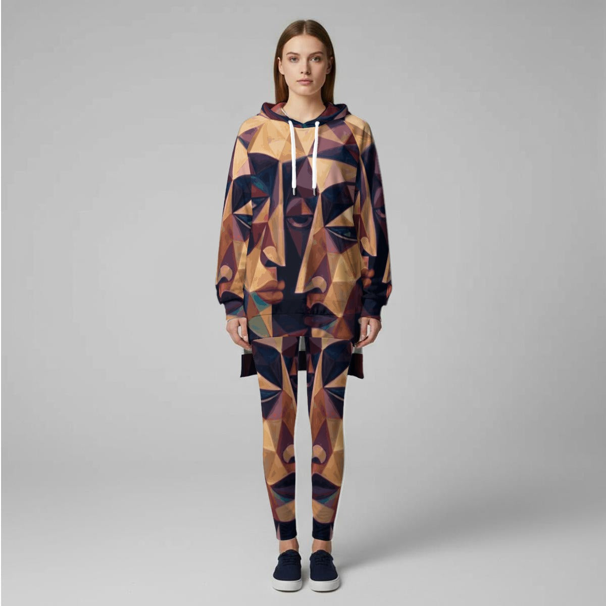 All-Over Print Women's Stretch Hoodie Set