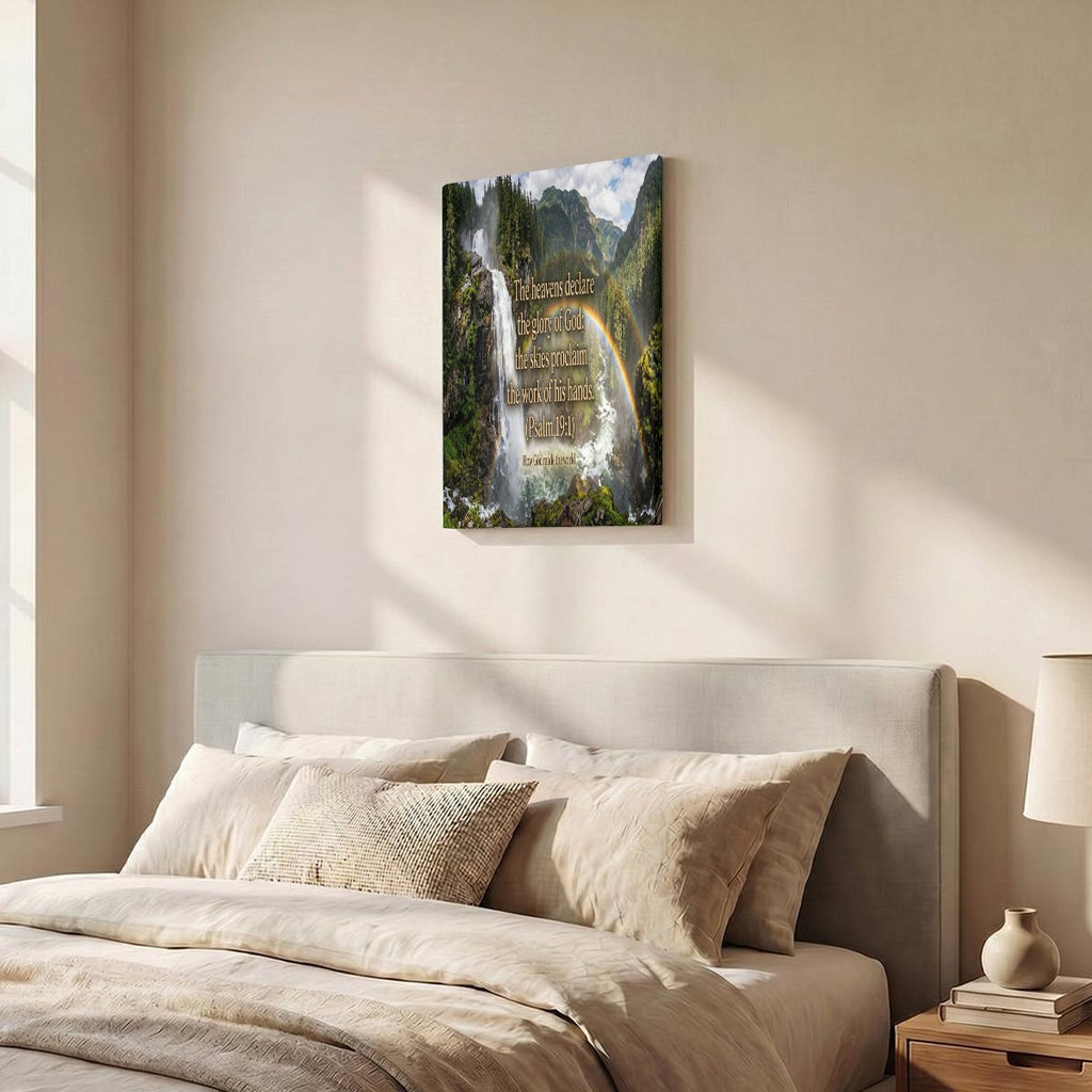Bible Themed Quotes Designs WIth Purpose Brand Vertical Framed Canvas Wall