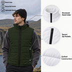 All-Over Print Unisex Quilted Full-Zip Padded Vest
