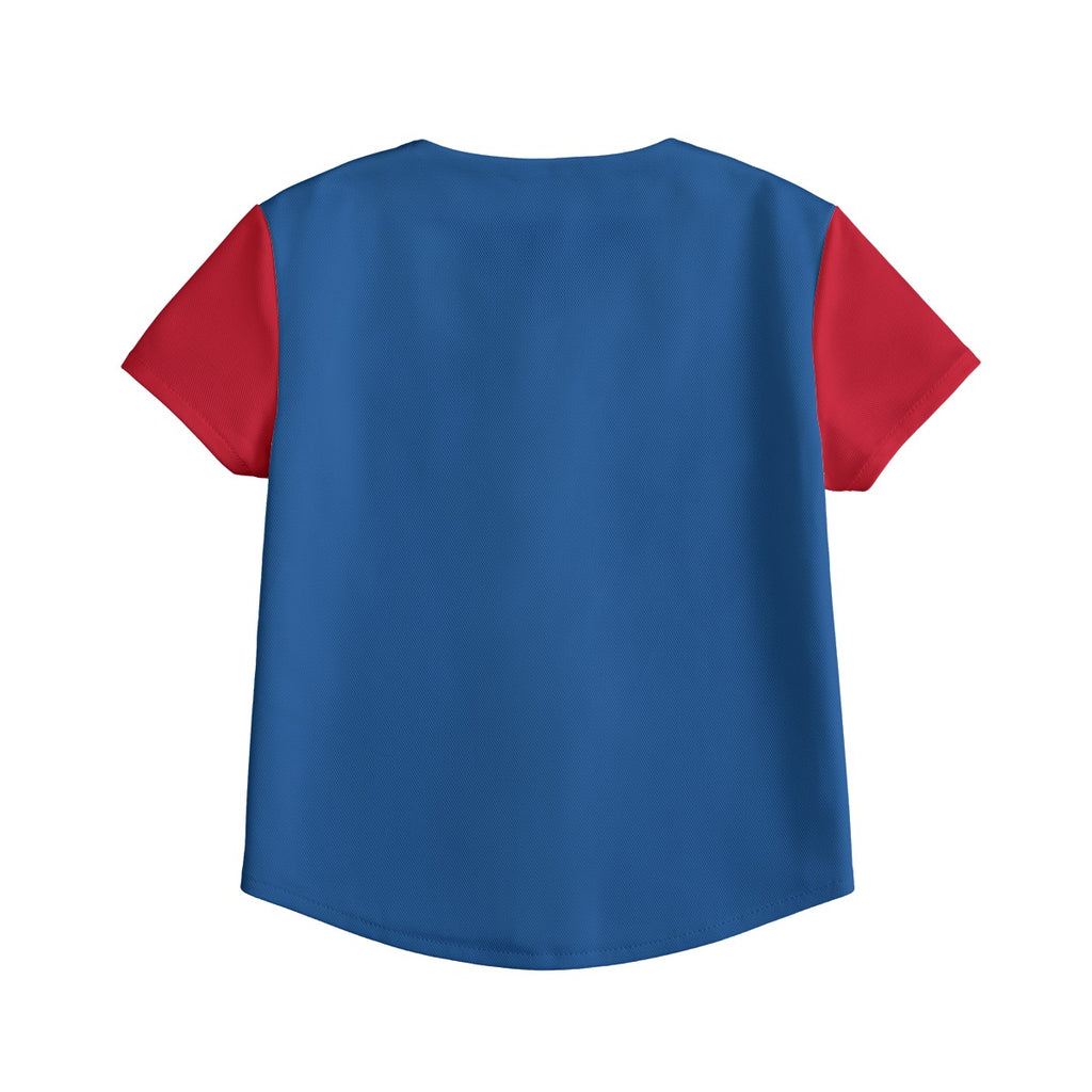 Maglia da baseball per bambini con stampa all-over