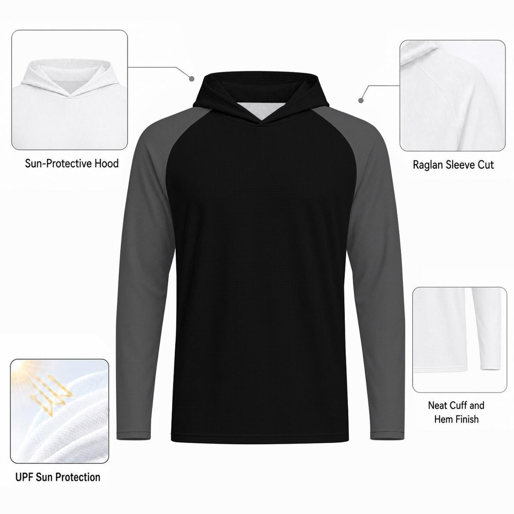 All-Over Print Men's Sun Protection Hooded Sport Top