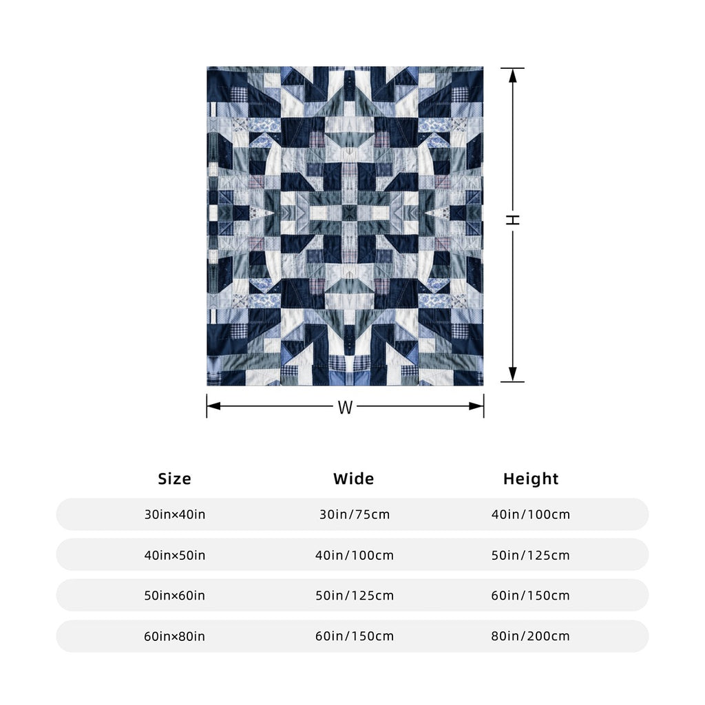 Gram Flannel Blanket - Vertical Style Printed in USA|290GSM