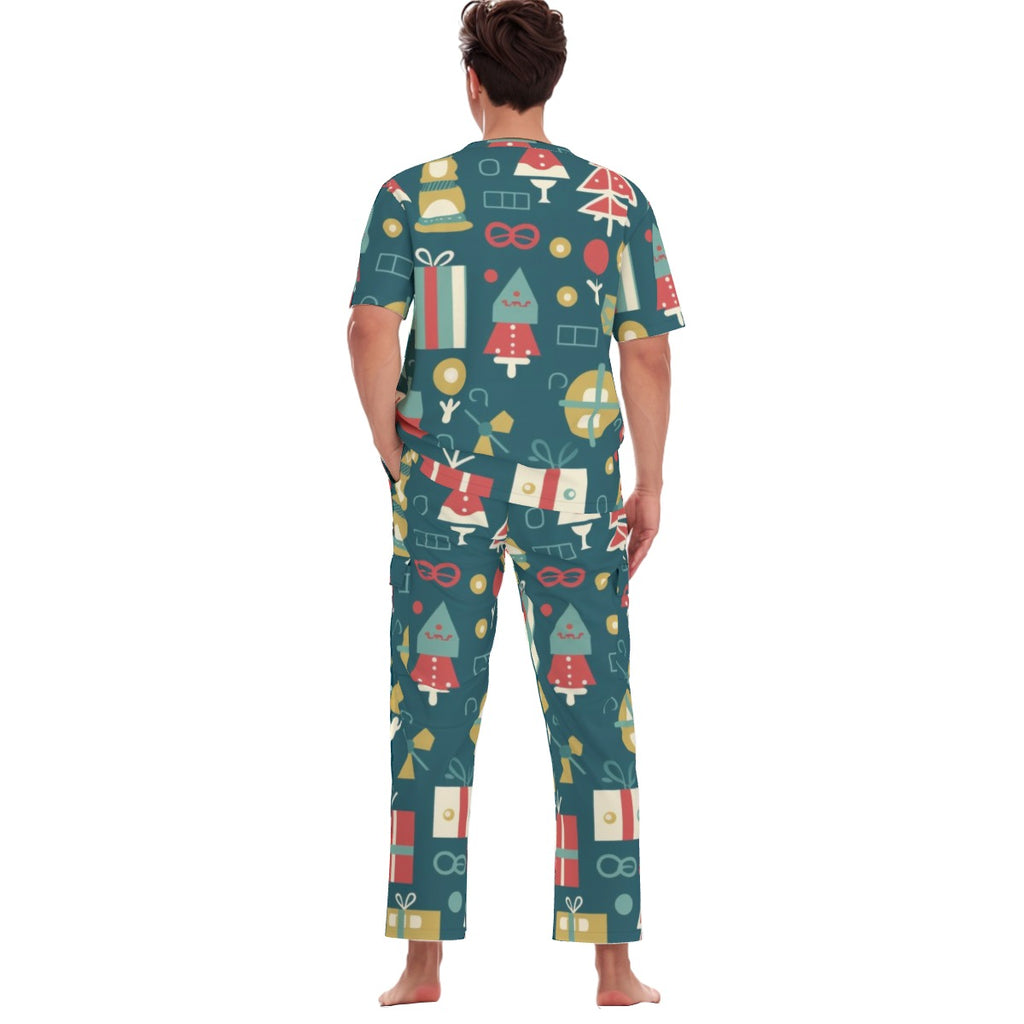 All-Over Print Unisex Scrub Set With Six Pocket