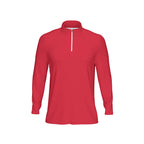 Maglia sportiva da uomo con stampa all-over, colletto e maniche lunghe | Interlock