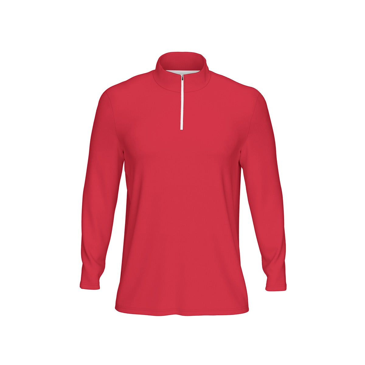 Maglia sportiva da uomo con stampa all-over, colletto e maniche lunghe | Interlock