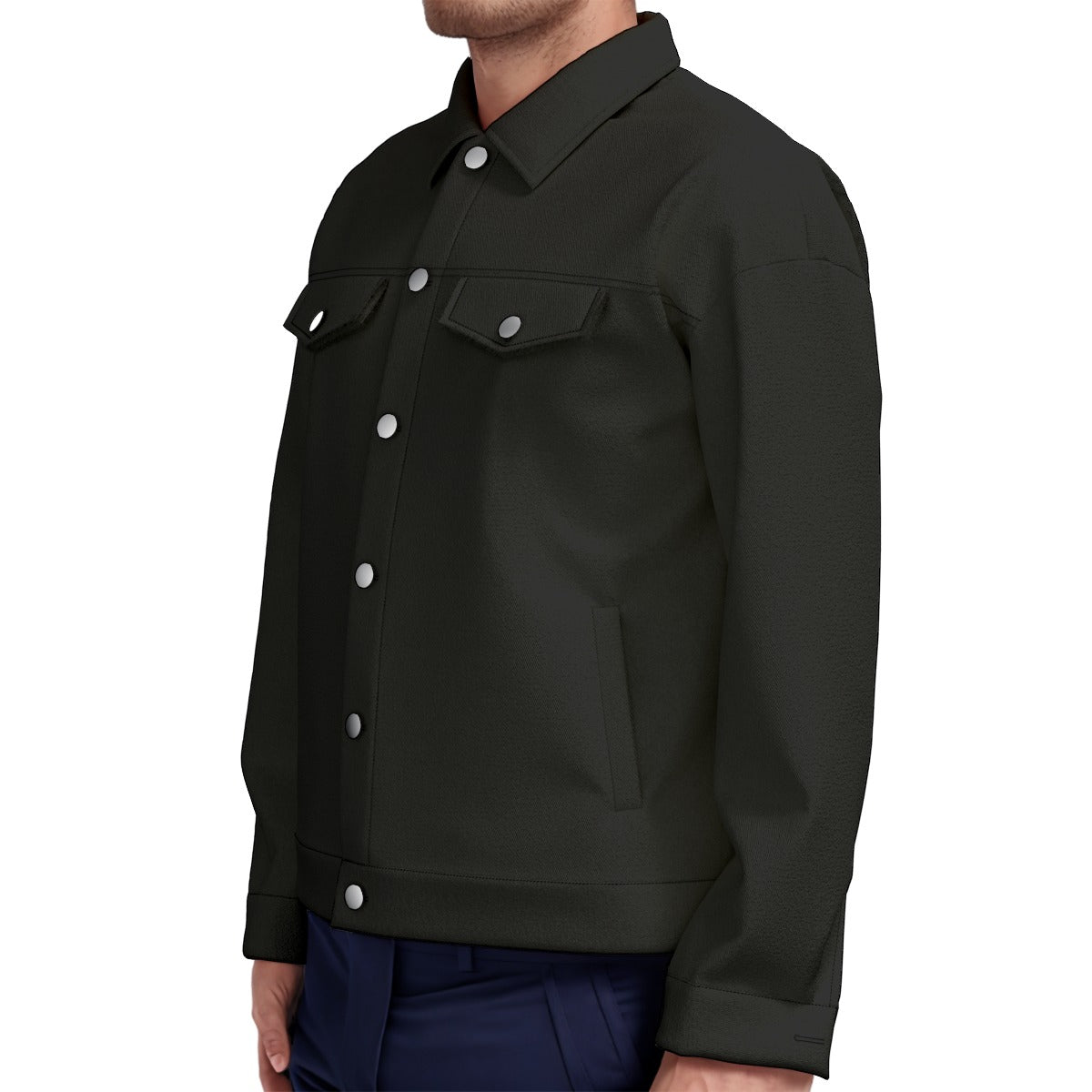 Giacca unisex con stampa all-over e revers | Cotone 245 g/m²