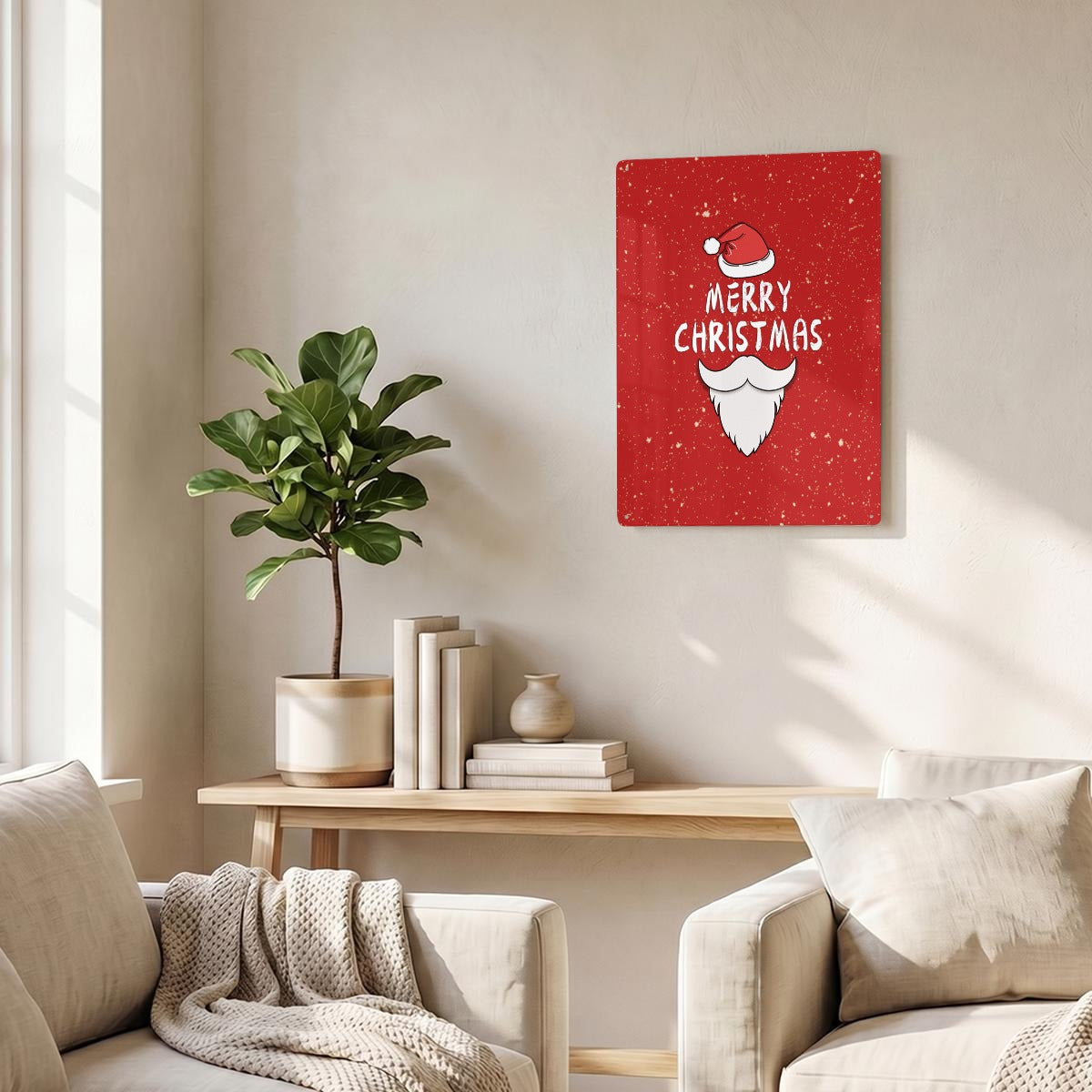Thickened Rectangular Iron Wall Painting Printed in Canada