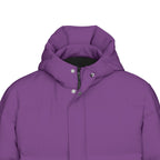 Piumino lungo unisex con stampa all-over
