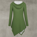 All-Over Print Women's Asymmetric Hem Hoodie