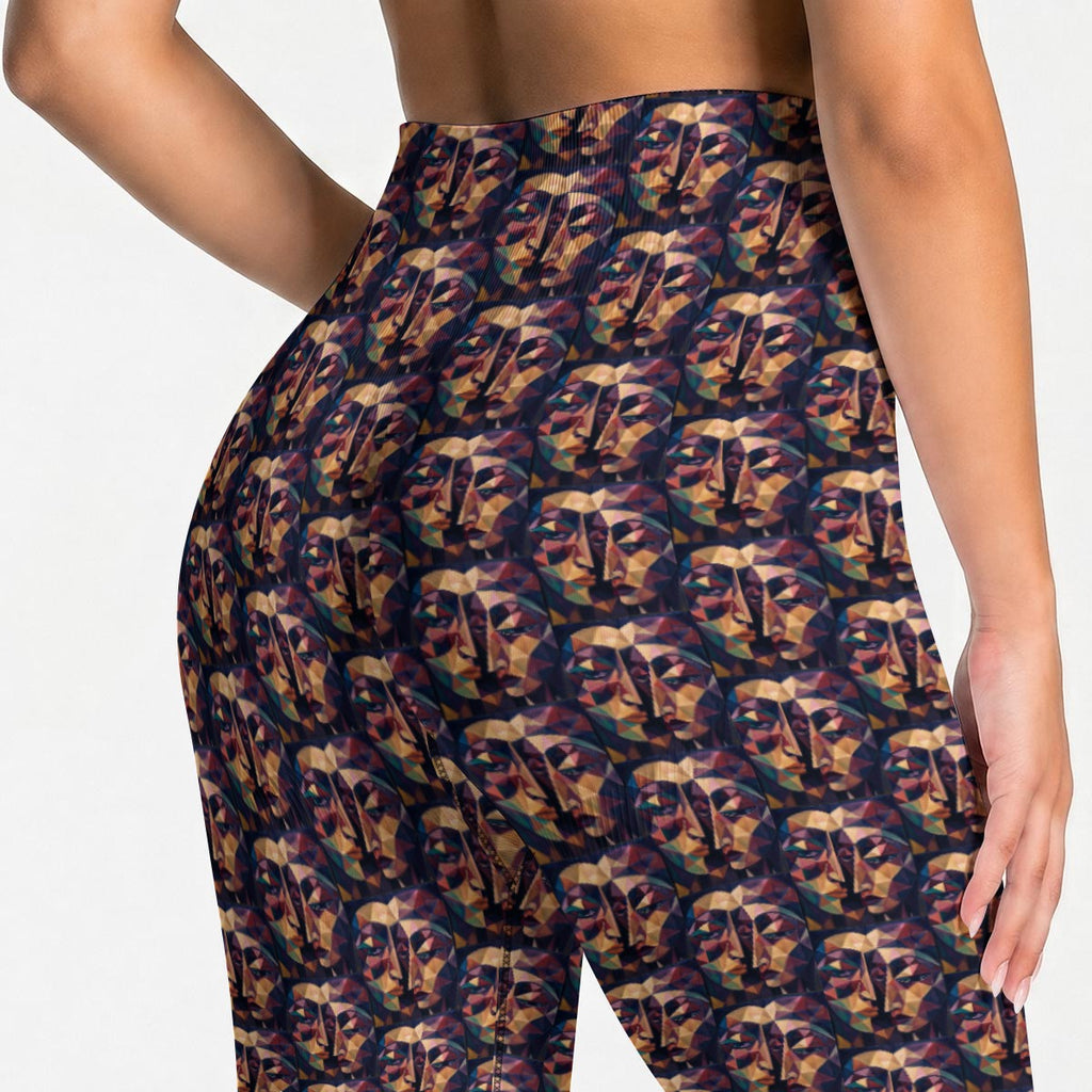 All-Over Print Women's Seamless High Waisted Butt-Lifting Leggings