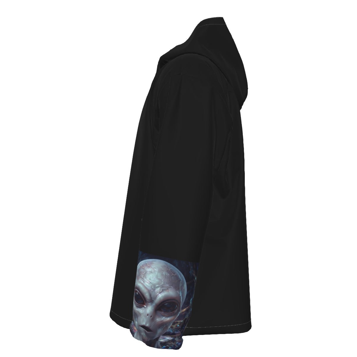 Alien Disclosure Collection All-Over Print Men's Hooded Zipper Windproof Jacket