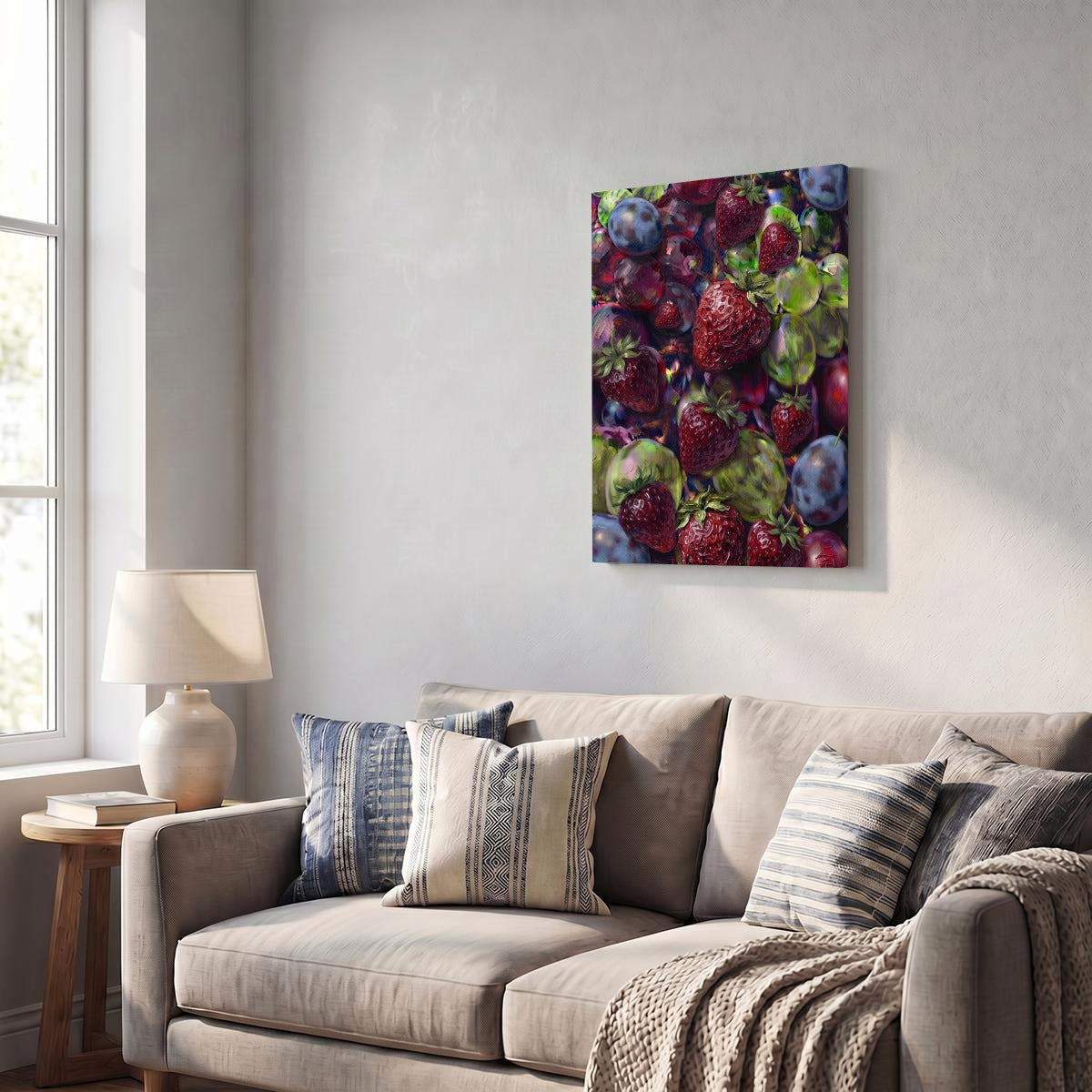 Vertical Framed Canvas Wall Art Printed in Canada
