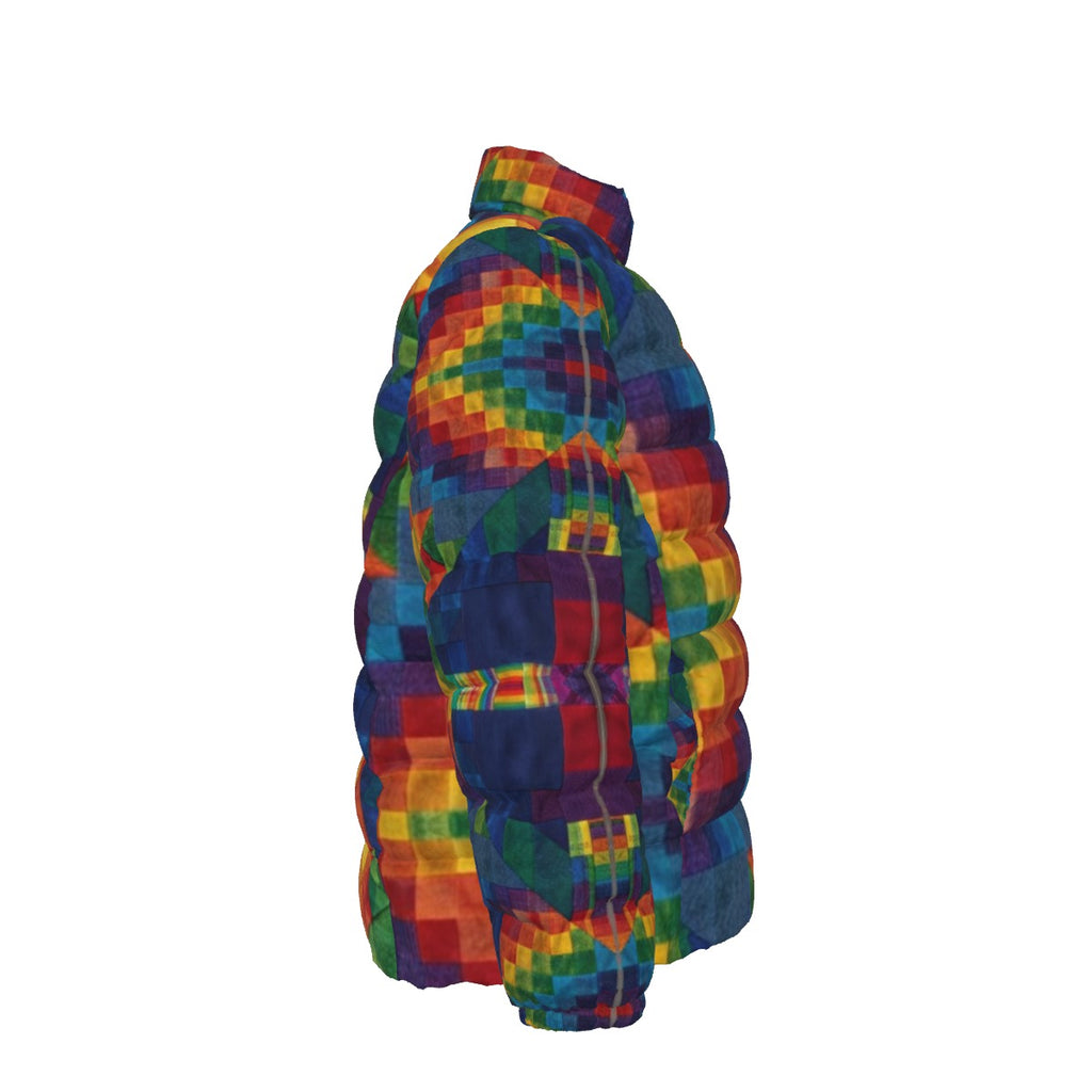 Colección Abrigo de muchos colores Chaqueta unisex de plumón ajustada con cuello alto