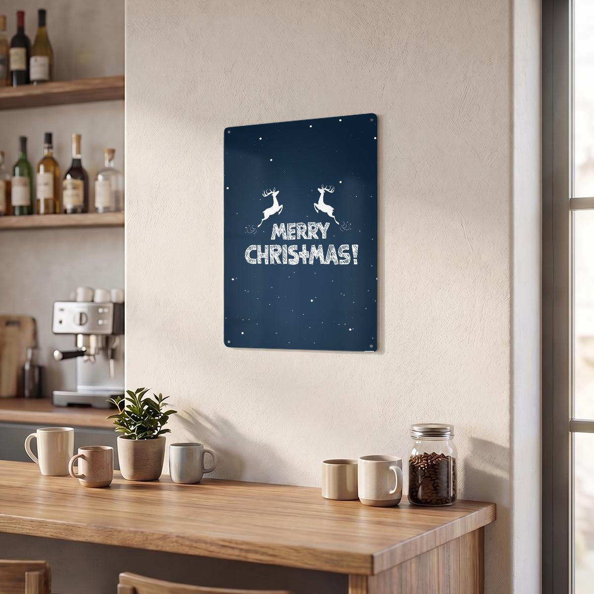 Thickened Rectangular Iron Wall Painting Printed in Canada