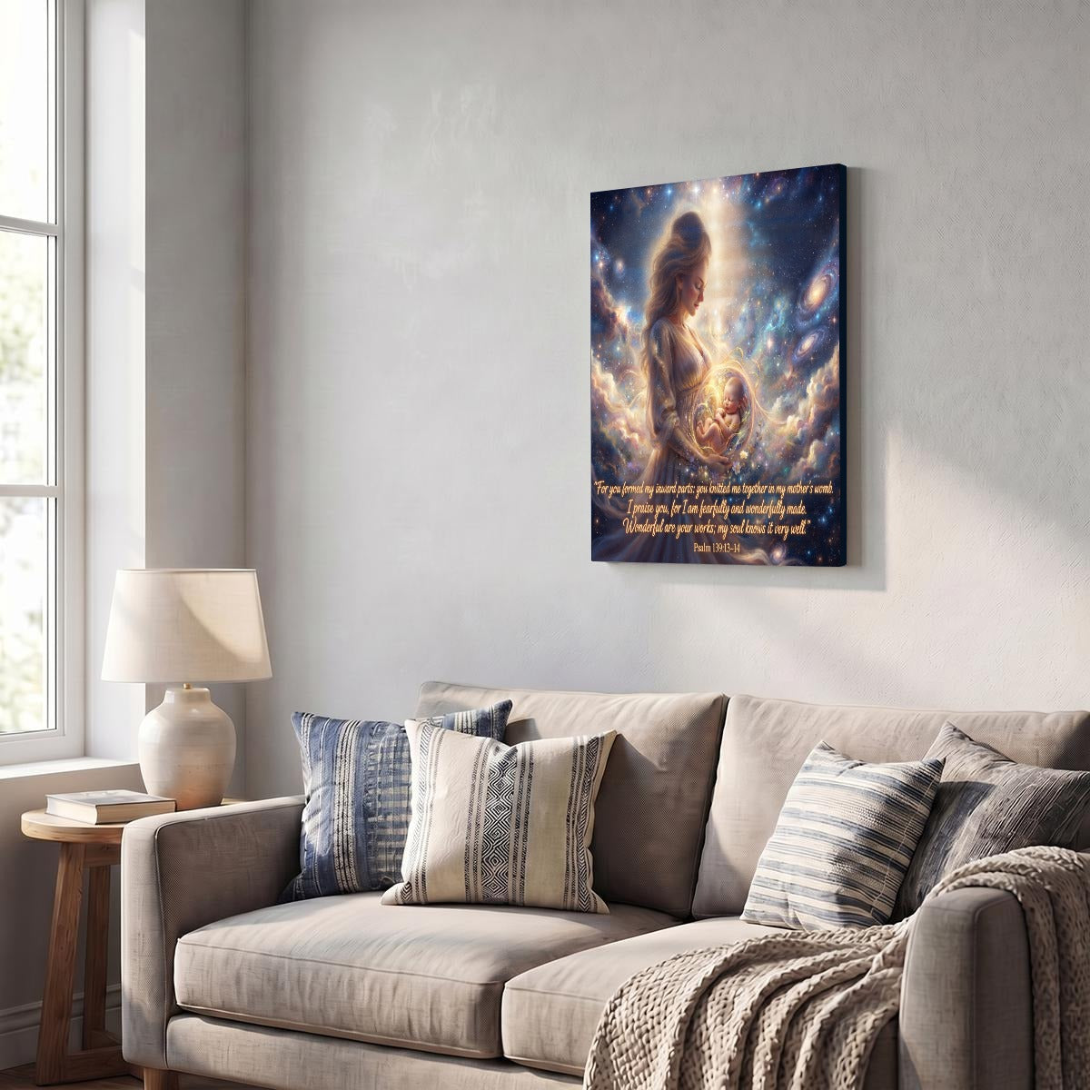 Vertical Framed Canvas Wall Art Printed in Canada
